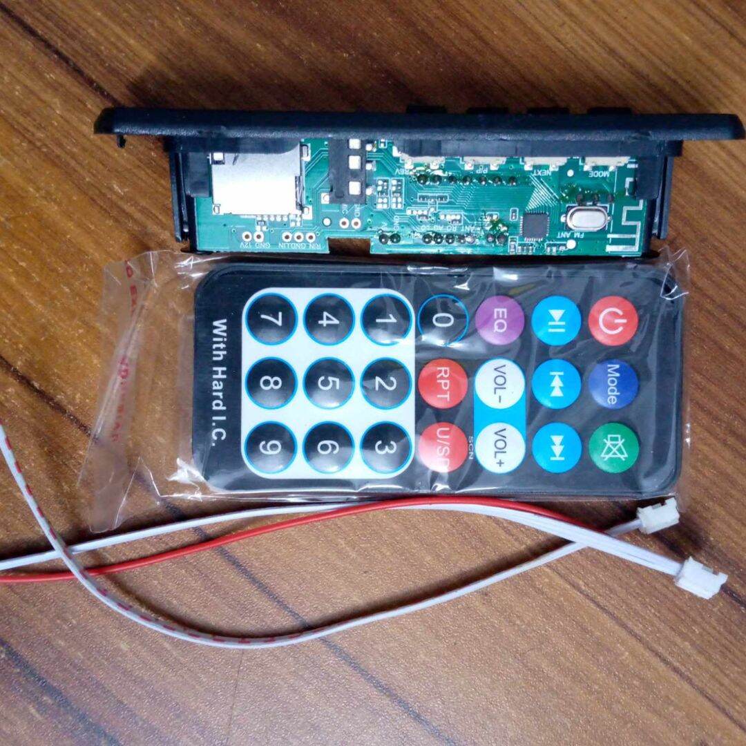 Picture of Car MP3 Player With Bluetooth 5V Audio Bluetooth Amplifier 5V Car MP3 Decoder Board 5V Bluetooth Car MP3 Amplifiers USB FM TF Radio Audio Module Music Speaker 3.5mm TF Card AUX DIY Remote Control MP3 Decoder