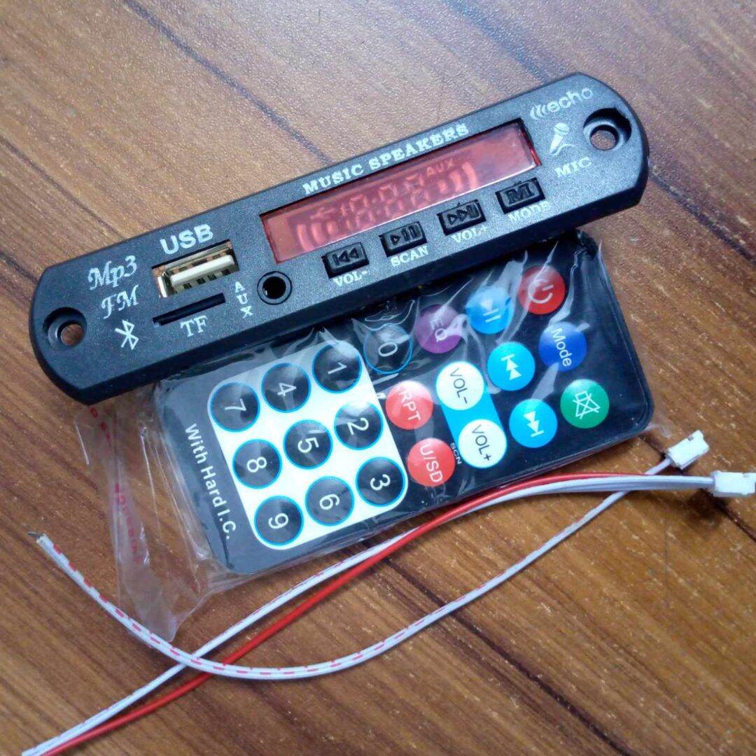 Picture of Car MP3 Player With Bluetooth 5V Audio Bluetooth Amplifier 5V Car MP3 Decoder Board 5V Bluetooth Car MP3 Amplifiers USB FM TF Radio Audio Module Music Speaker 3.5mm TF Card AUX DIY Remote Control MP3 Decoder