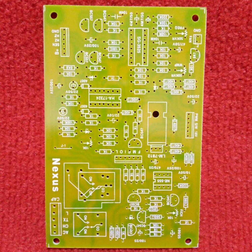 Picture of BLANK OSCILLATION Board INDIAN GLASS Fiber Copper Clad Board Oscillation Inverter Board DC 12V To 280V AC 1000VA Blank 800W Oscillation Board For IPS Circuit Adapters