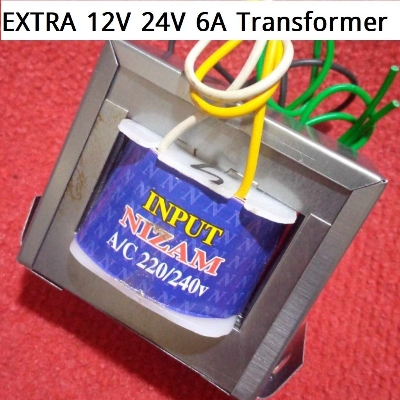 Picture of EXTRA 12V ALUMINIUM WIRE 24V 6A Transformer 24 0 24 6Amp Input AC 220V Output 24V Transformer 6A Transformer Step Down