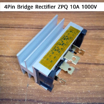 Picture of 4Pin BRIDGE Rectifier ZPQ 10A 1000V Three Phase Diode DC To AC Power Rectifier Silicon Full Wave Diode 4 Terminal Leads Bridge Rectifier Module