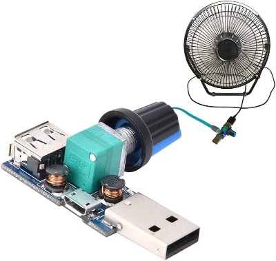 Picture of 5V USB Fan Speed Regulator 5V Micro USB Fan Speed Controller Regulator 5W USB Fan Speed Controller Module Reducing Noise Switches Module Air Volume Regulators LED Controller