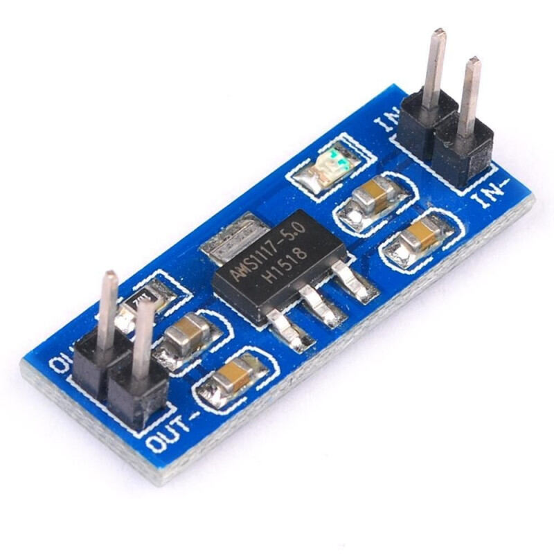 Picture of AMS1117 5V Module AMS1117 5V Power Supply Step Down Voltage Regulator Module 5V AMS1117 Step Down Module AMS1117-5.0V Module  Adapters