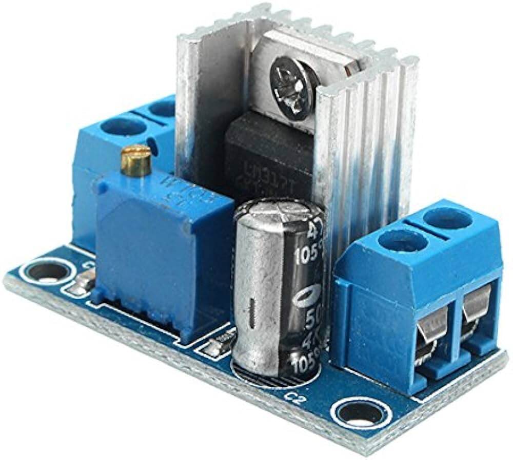 Picture of LM317 Module LM317 DC-DC Converter Buck Step Down Module Regulator LM317 Adjustable Voltage Regulator Power Supply Adapters