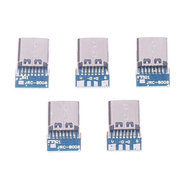 Picture of Type C BREAKOUT Board Connector 14 Pin Female Sockets Type-C Welding Wire 4P With PCB Board Female Seat Charging Data Line Female Head Type C Mother Seat Adapters Type C Connector