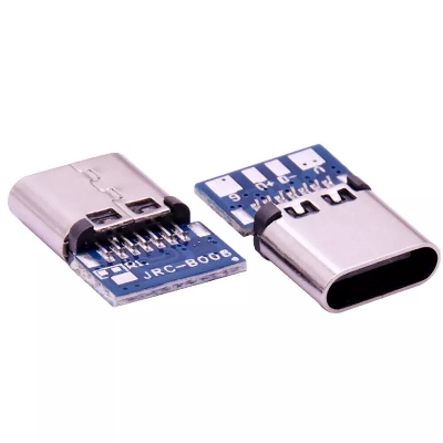 Picture of Type C BREAKOUT Board Connector 14 Pin Female Sockets Type-C Welding Wire 4P With PCB Board Female Seat Charging Data Line Female Head Type C Mother Seat Adapters Type C Connector
