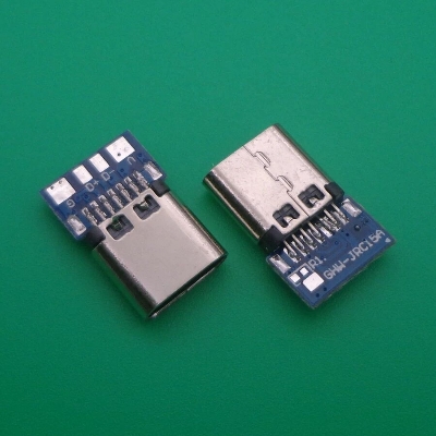 Picture of Type C BREAKOUT Board Connector 14 Pin Female Sockets Type-C Welding Wire 4P With PCB Board Female Seat Charging Data Line Female Head Type C Mother Seat Adapters Type C Connector