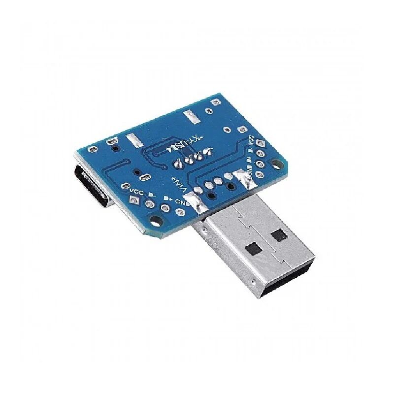 Picture of XY-USB4 USB Adapter Board Male To Female Micro Type-C 4P 2.54mm USB4 Module Converter 4 In 1 USB Adapters Board 5V USB Male To Female Distribution Board Head USB Male To Type C To Micro USB To 2.54mm 4P USB Converter Adapters