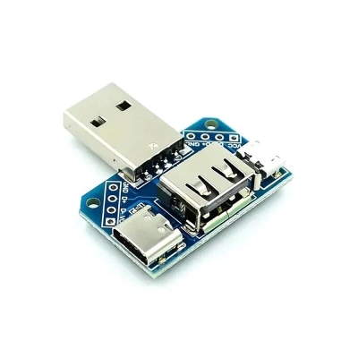 Picture of XY-USB4 USB Adapter Board Male To Female Micro Type-C 4P 2.54mm USB4 Module Converter 4 In 1 USB Adapters Board 5V USB Male To Female Distribution Board Head USB Male To Type C To Micro USB To 2.54mm 4P USB Converter Adapters