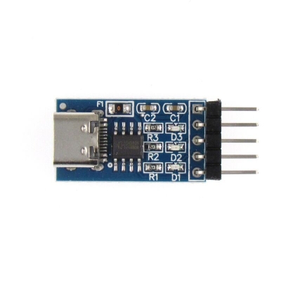 Picture of HW-234 CH340N TYPE-C Interface USB To TTL Serial Port Module CH340N DC 5V 3.3V 5 Pin Leads Header Type C USB To TTL CH340N Module Adapters