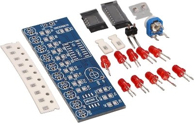Picture of Water Flowing Light LED Module Driver Lamp DIY Kit NE555 CD4017 2.5-14.5V LED Chaser DIY Kit Flowing Water Red Lights LED Handmade DIY Kit Adapters