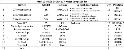Picture of Water Flowing Light LED Module Driver Lamp DIY Kit NE555 CD4017 2.5-14.5V LED Chaser DIY Kit Flowing Water Red Lights LED Handmade DIY Kit Adapters