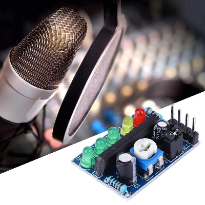 Picture of KA2284 Power & Audio Level Indicator Module KA2284 Power Level Indicator Battery Indicator Pro Audio Level Indicator Module KA2284 Sound Level Indicator 3.5V-12V LED Battery Indicator Adapters
