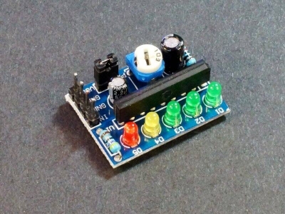 Picture of KA2284 Power & Audio Level Indicator Module KA2284 Power Level Indicator Battery Indicator Pro Audio Level Indicator Module KA2284 Sound Level Indicator 3.5V-12V LED Battery Indicator Adapters