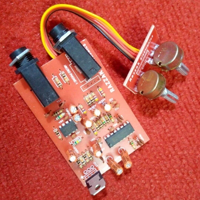 Picture of INDIAN PCB 2CH PT2399 Echo Amplifier Board 4.5V-5.5V Audio Circuit Board for Subwoofers, DIY Sound Projects