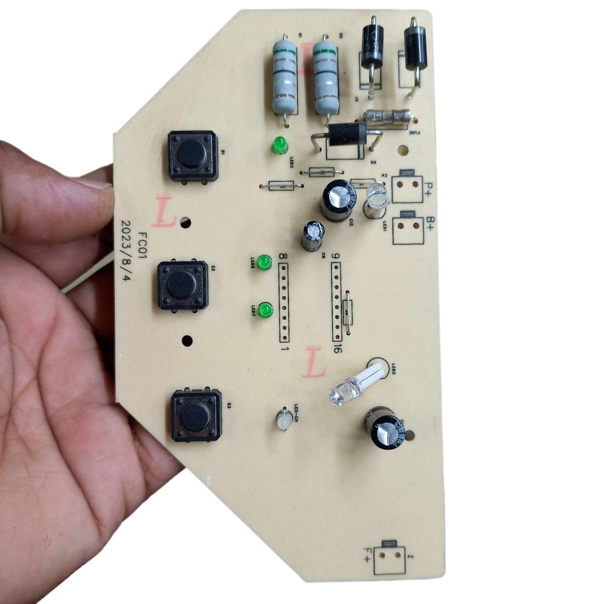 Picture of FC01 Rechargeable Fan Circuit For WAL-TON Charger Fan Circuit DC Fan Circuit Charger Circuit Charging Control Fan Circuit Board For AC DC Charger Fan Mini Fans