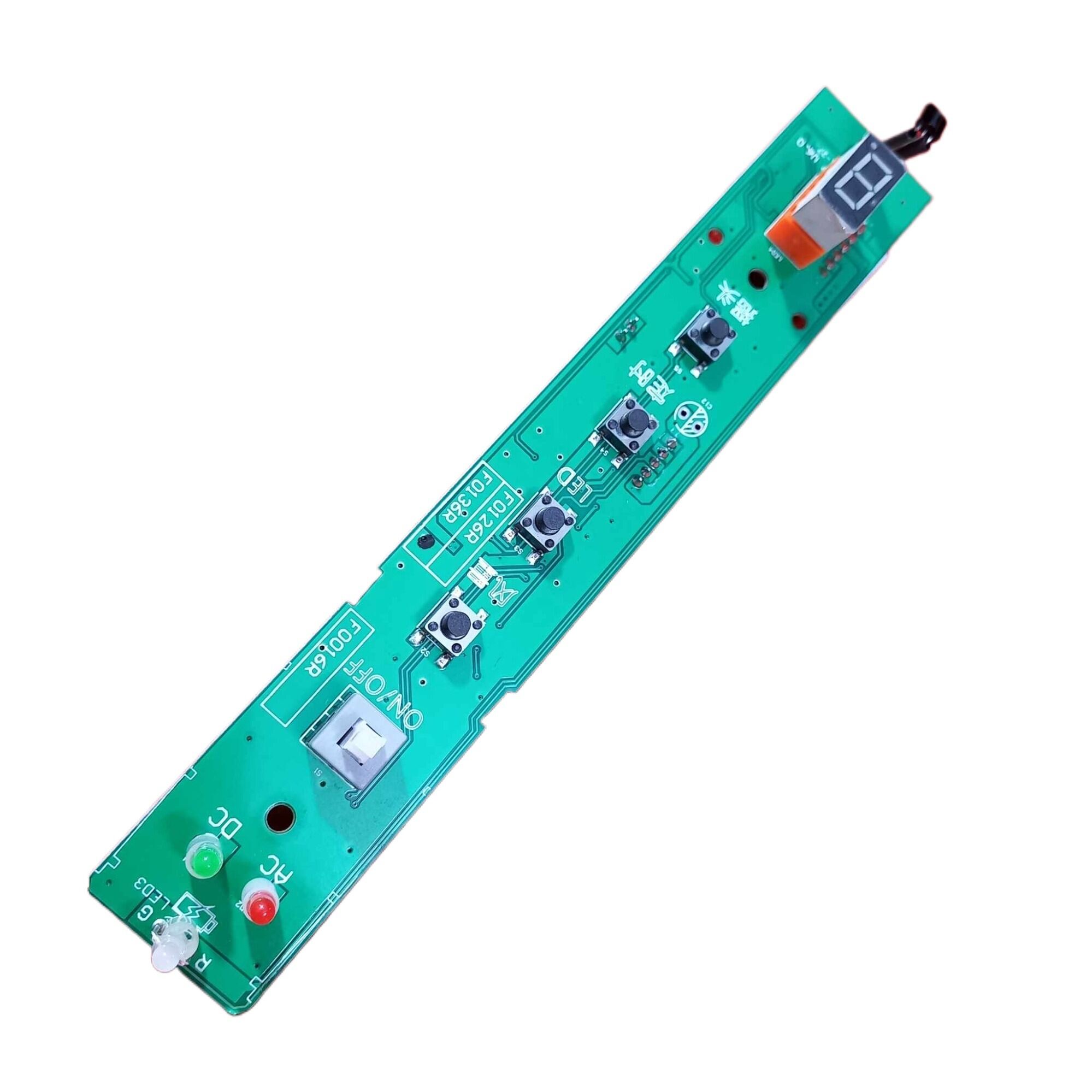 Picture of F0136R Charger Fan Circuit AC DC Fan Circuit For AC DC Charger Fan AC DC Rechargeable Fan Circuit With Display Rechargeable Fan Remote Control Circuit Board Digital LED Display PWM Fan Speed Control LED Indicator 