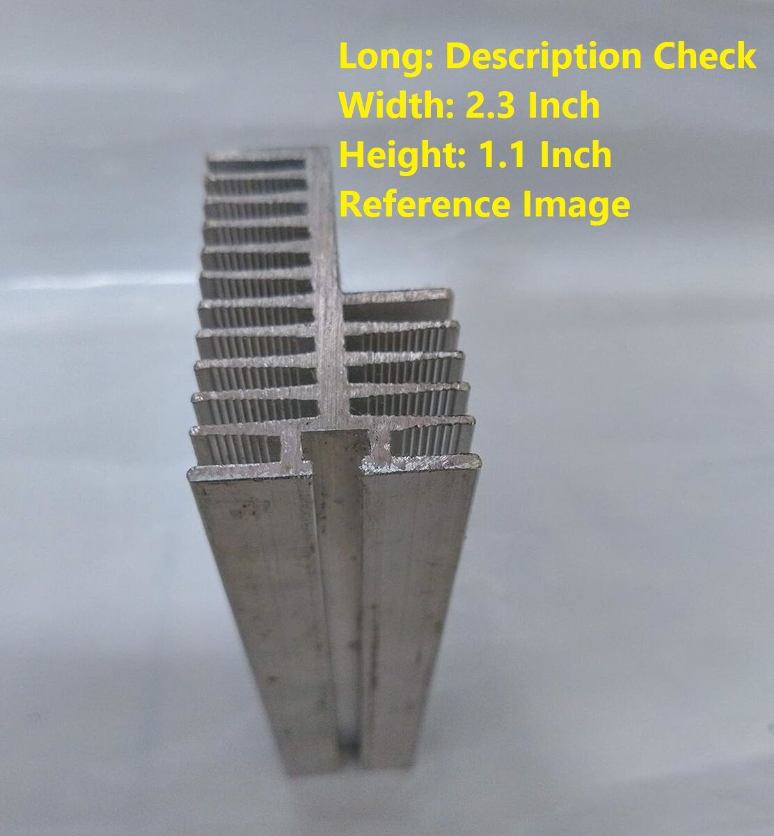 Picture of Double Side Finned Aluminum Heatsink 4 Inch Aluminum Heatsink 4×2.3×1.1 Inch Aluminium Heat Sink Cooling Radiator Silver Tone 4 Inch Aluminum Heat Sink For Inverter Transistor IC Tools Sets 4 Inch Heatsinks