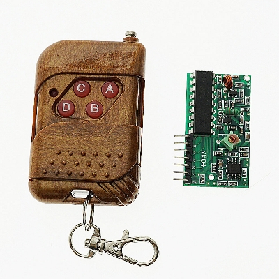 Picture of 4CH 4 Channel Wireless RF Remote Control 4CH Remote Control 4 Keys Wireless Transmitter Receiver Circuit With 4 Button Switches Remote 4CH Transmitter And Receiver For Arduino