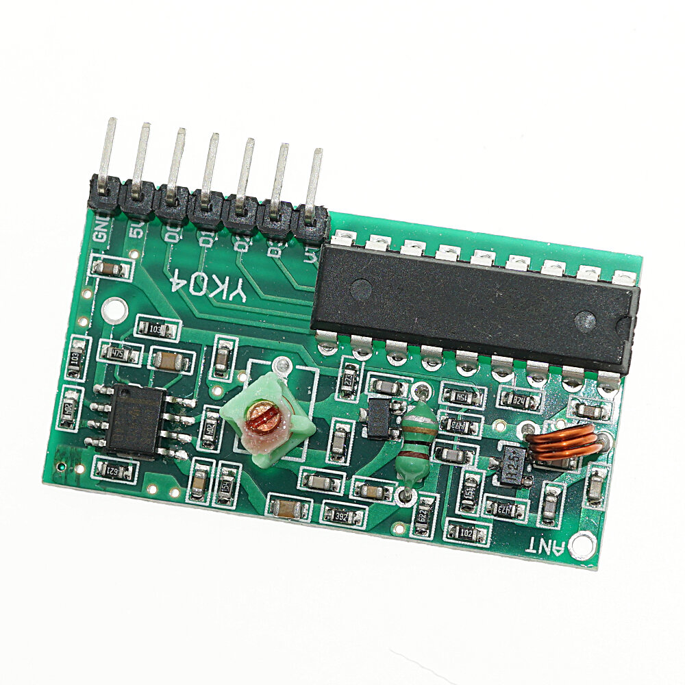 Picture of 4CH 4 Channel Wireless RF Remote Control 4CH Remote Control 4 Keys Wireless Transmitter Receiver Circuit With 4 Button Switches Remote 4CH Transmitter And Receiver For Arduino