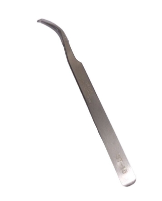 Picture of Tweezer Curved Style High Precision Grade Polished Tweezer Thin Curve 115mm Length Stainless Steel Electronics Tweezers Tools Set