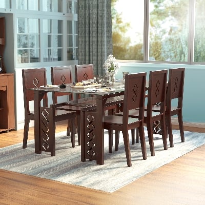 Picture of REGAL Rosemary Wooden Dining Table ROSEMARY-TDH-326-3-1-20