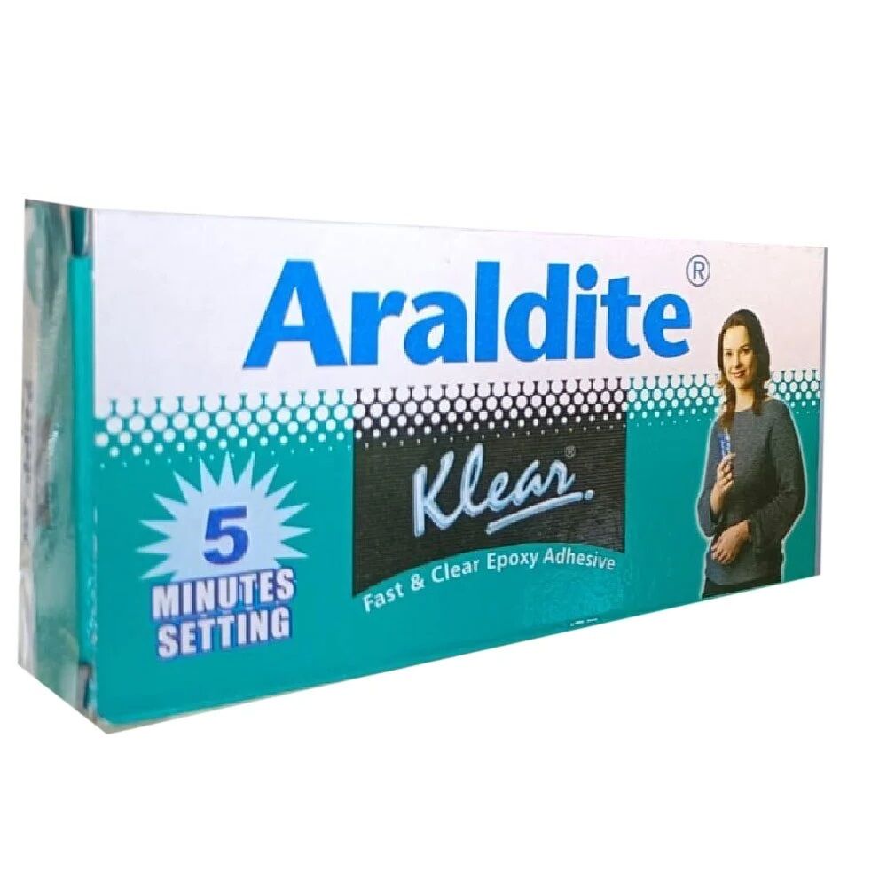 Picture of 10gm 5 Minutes Setting ARALDITE Fast & Clear Epoxy Adhesive 5 Minutes INDIAN Rapid Steel Araldite Standard Epoxy Adhesives 10gm Araldite Glue Use For Plastic Rubber