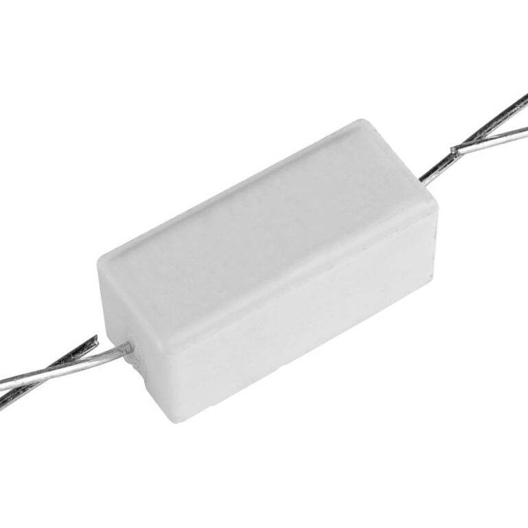 Picture of 5Pcs - 5W 0.33 Ohm Resistor WIREWOUND 5W 0.33 Ohm Ceramic Cement Power Wirewound Resistor 0.33 Ohm 5W Resistor Wire Wound 2 Pin Leads Fixed Cement Resistor 5% Tolerance