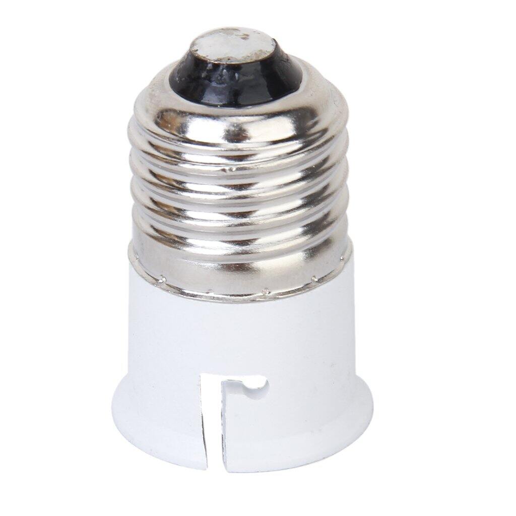 Picture of Patch E27 To B22 Converter Electric Light Bulbs Converter Patch To 2 Pin Holder Converter Lamp Holder E27 Patch Converter To B22 Pin Type Holder Adapters