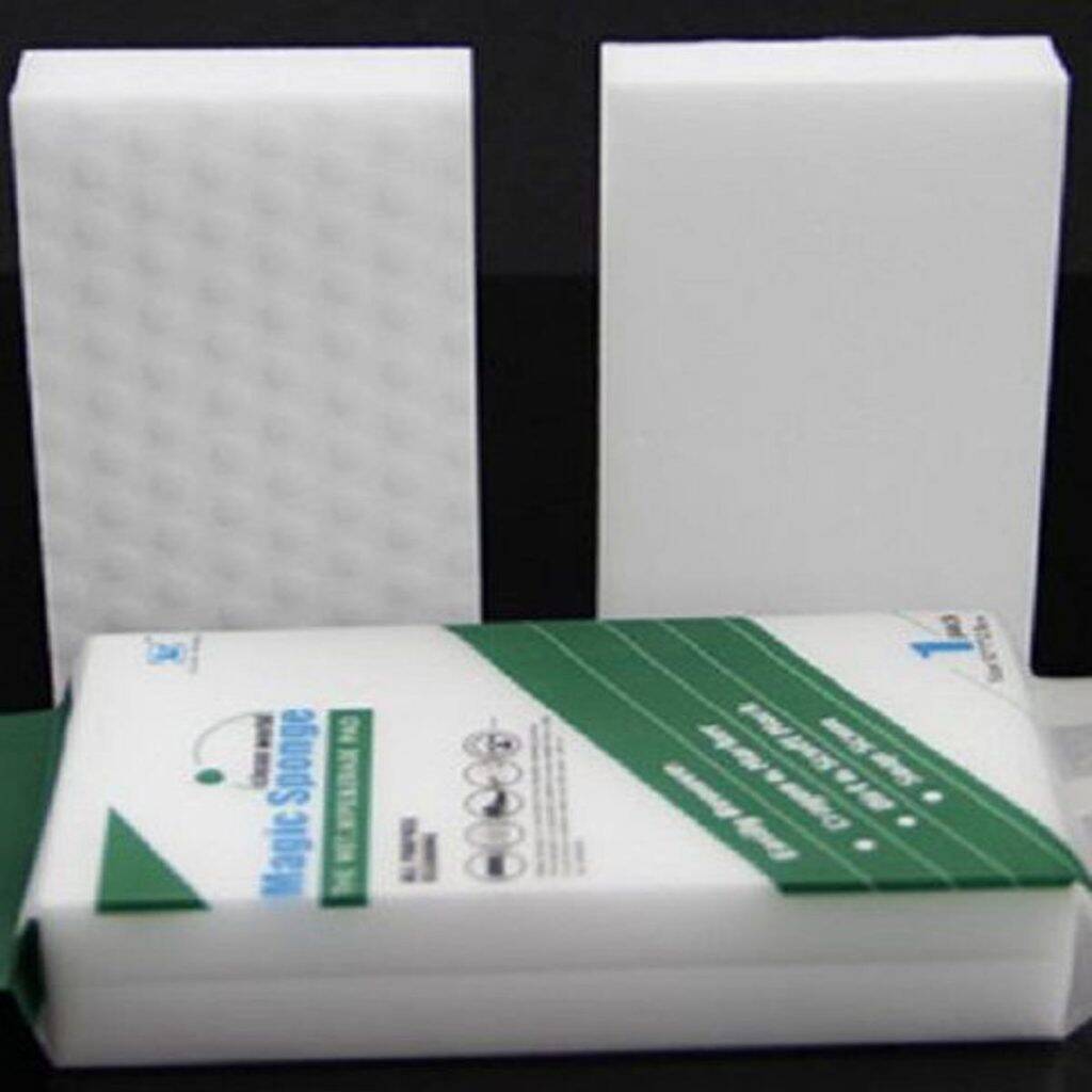 Picture of 120mm Clean World Magic Sponge 12x7x2.5cm Melamine Foam Cleaning Eraser Remove For Kitchen Bathrooms Office Window Shoes Floor Wall All Cleaner Purpose Clean Magic Sponge