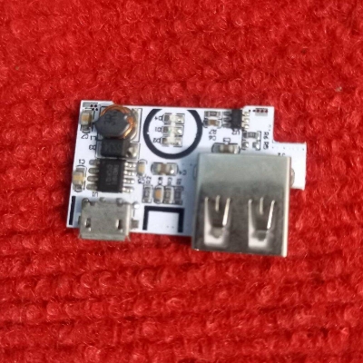 Picture of WHITE 5V 1A Micro USB With Current Protection Charger Circuit DC DC Step Up Boost Converter Adapters Module 18650 Battery Charging Circuit 5V Power Bank Circuit