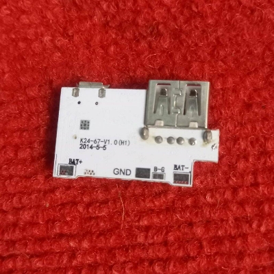Picture of WHITE 5V 1A Micro USB With Current Protection Charger Circuit DC DC Step Up Boost Converter Adapters Module 18650 Battery Charging Circuit 5V Power Bank Circuit