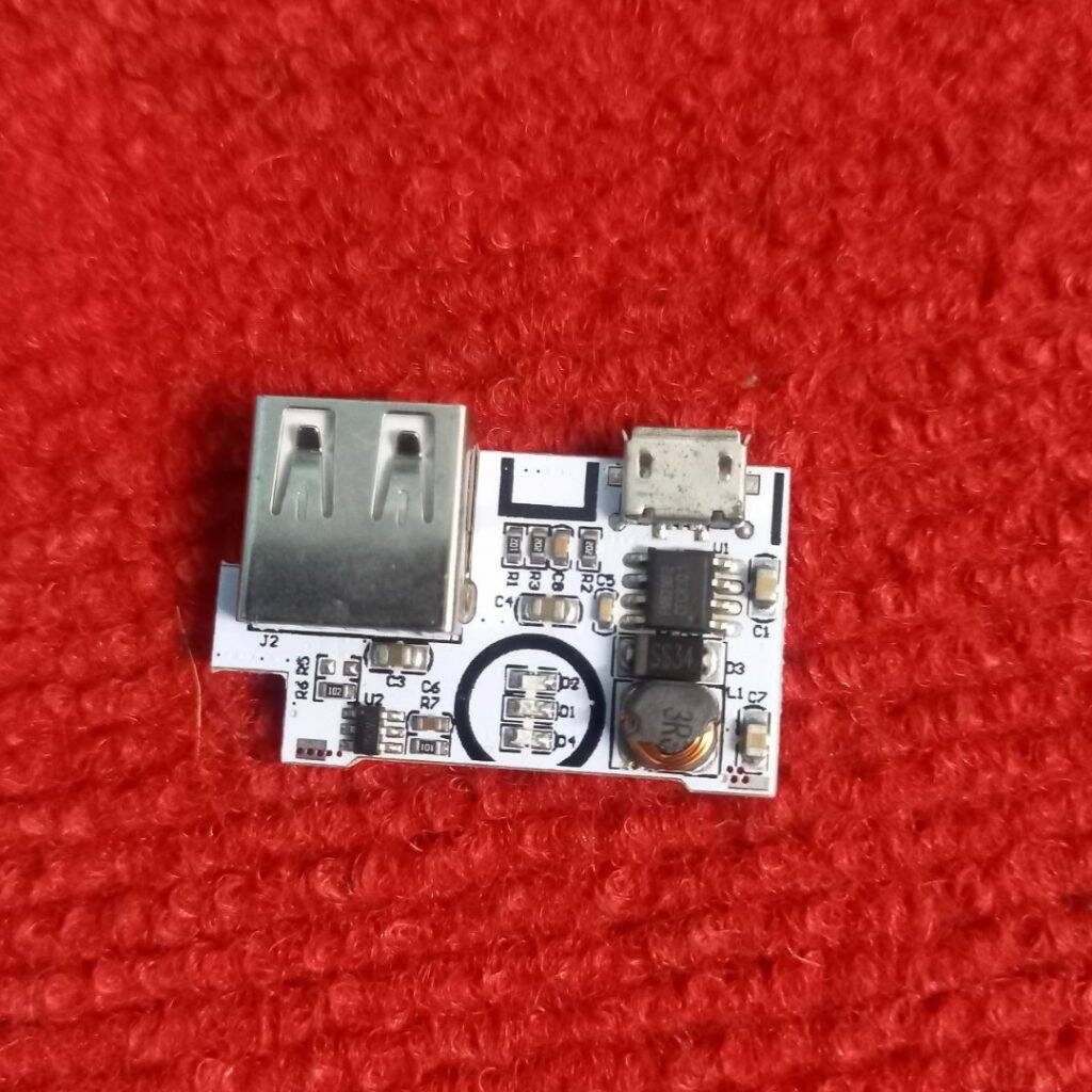 Picture of WHITE 5V 1A Micro USB With Current Protection Charger Circuit DC DC Step Up Boost Converter Adapters Module 18650 Battery Charging Circuit 5V Power Bank Circuit