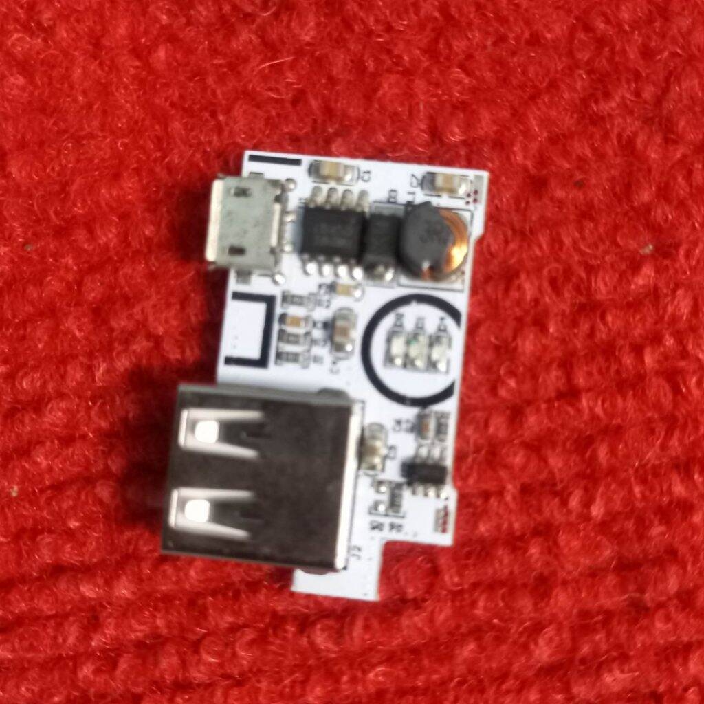 Picture of WHITE 5V 1A Micro USB With Current Protection Charger Circuit DC DC Step Up Boost Converter Adapters Module 18650 Battery Charging Circuit 5V Power Bank Circuit