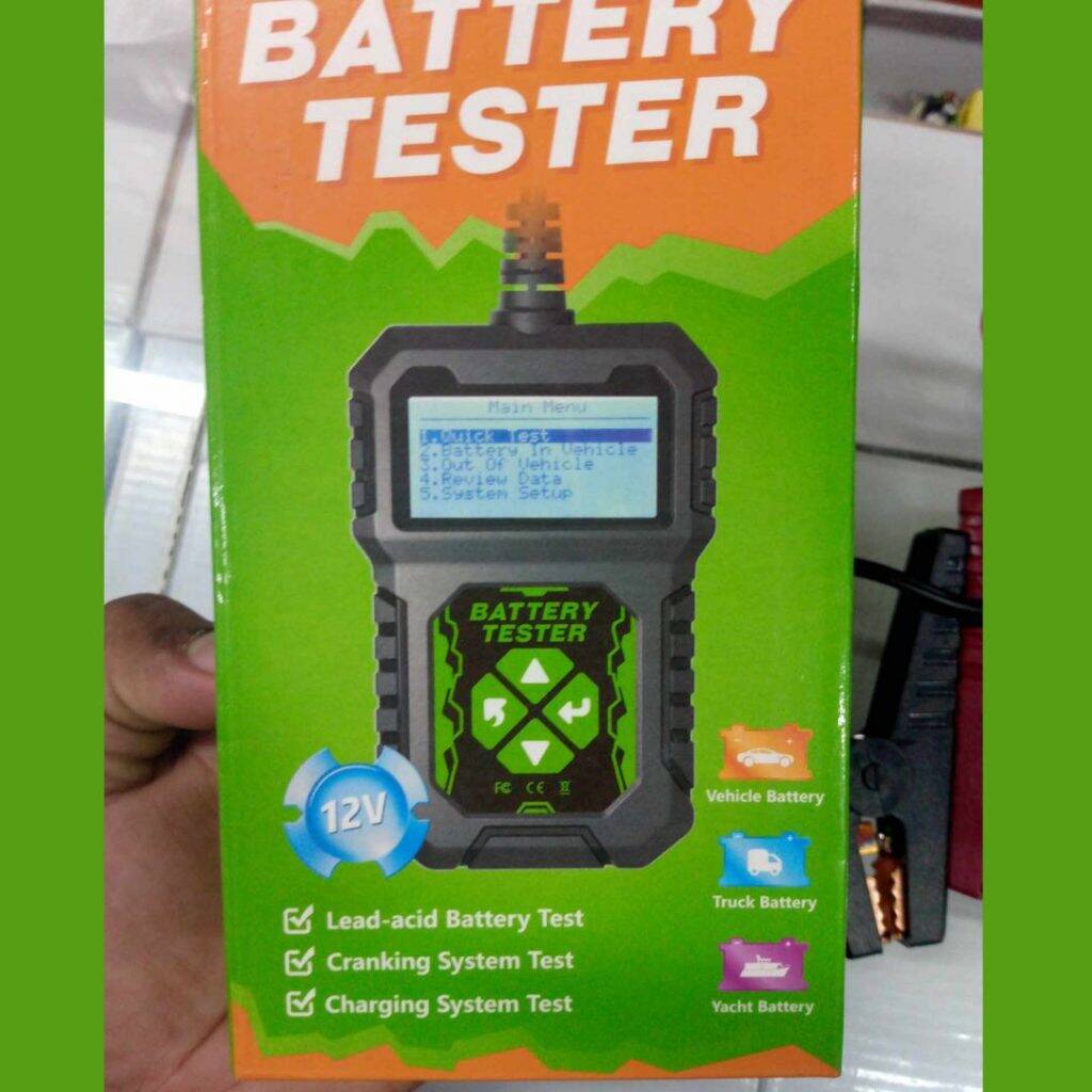 Picture of Digital Battery Tester QUICKLYNKS High Precision 12V Car Battery Tester Analyzer Circuit Tester Cranking Charge Test CCA Voltage Vehicle Boat Truck Battery Test 100 To 2000CCA Digital 12V Battery Tester Tools