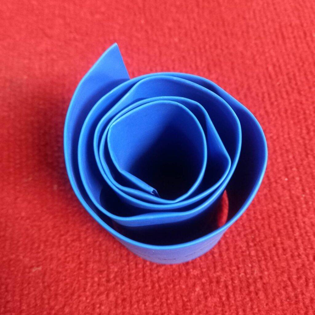 Picture of 1 Feet - 50mm Heat Shrink Tube 50mm BLUE Heatshrink Tubing Shrinkable Wrap Wire Cables Sleeve Set Heat Shrink Φ50mm Wire DIY Cable Connector Repairs Heatshrink Tube Φ50/25mm Size