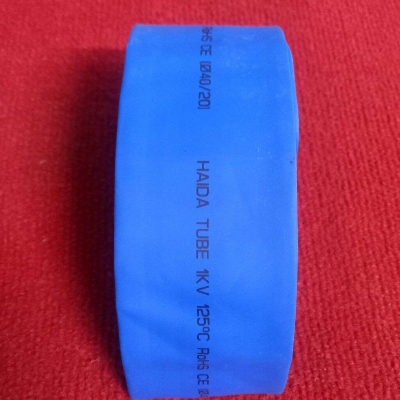 Picture of 1 Feet - 40mm Heat Shrink Tube 40mm BLUE Heatshrink Tubing Shrinkable Wrap Wire Cables Sleeve Set Heat Shrink Φ40mm Wire DIY Cable Connector Repairs Heatshrink Tube Φ40/20mm Size