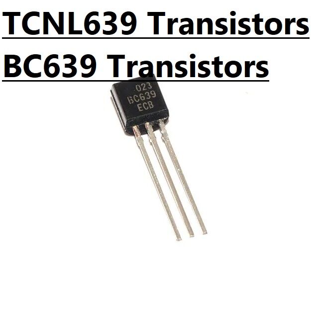 Picture of 5Pcs - TCNL639 Transistors 100V 1A NPN 3 Pin Leads General Purpose BC639 Transistors BC639 NPN 3 Pin Leads TO-92 Package Bipolar Low Power Transistor