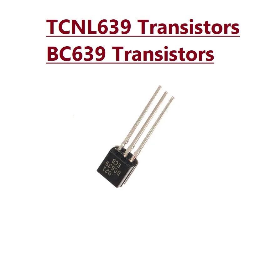 Picture of 5Pcs - TCNL639 Transistors 100V 1A NPN 3 Pin Leads General Purpose BC639 Transistors BC639 NPN 3 Pin Leads TO-92 Package Bipolar Low Power Transistor