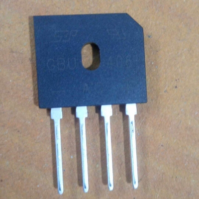 Picture of 2Pcs - GBU 406 AC Bridge Rectifier Diode1000V 4A Bridge Rectifiers IC Diode 4 Pin Leads 4A Diode GBU406 Diode