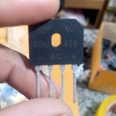 Picture of 2Pcs - GBU 406 AC Bridge Rectifier Diode1000V 4A Bridge Rectifiers IC Diode 4 Pin Leads 4A Diode GBU406 Diode