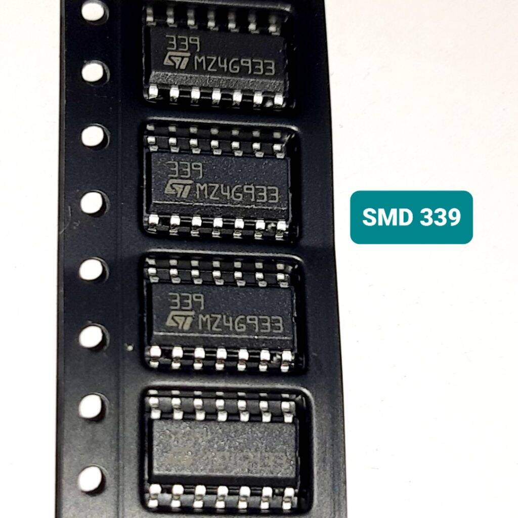 Picture of 2Pcs - SMD LM339 Operational Amplifiers IC Low Power Dual Operational Amplifiers SMD LM339 IC 8 Pin Leads