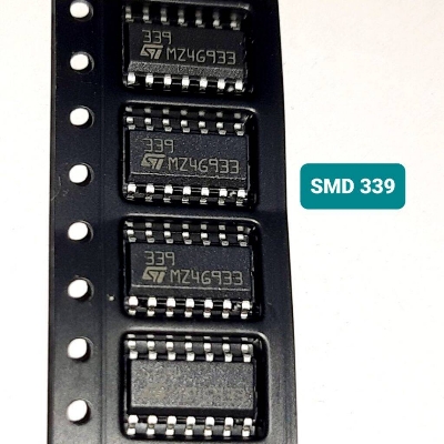 Picture of 2Pcs - SMD LM339 Operational Amplifiers IC Low Power Dual Operational Amplifiers SMD LM339 IC 8 Pin Leads