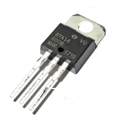Picture of Medium CLASS BTA16 IC BTA16-600B 16A 600V TRIAC Thysitor 3 Pin Leads Bidirectional BTA16 SCR Transistor THT Package TO-220 Transistors