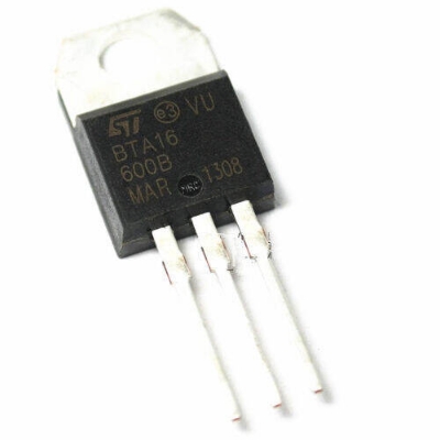 Picture of Medium CLASS BTA16 IC BTA16-600B 16A 600V TRIAC Thysitor 3 Pin Leads Bidirectional BTA16 SCR Transistor THT Package TO-220 Transistors