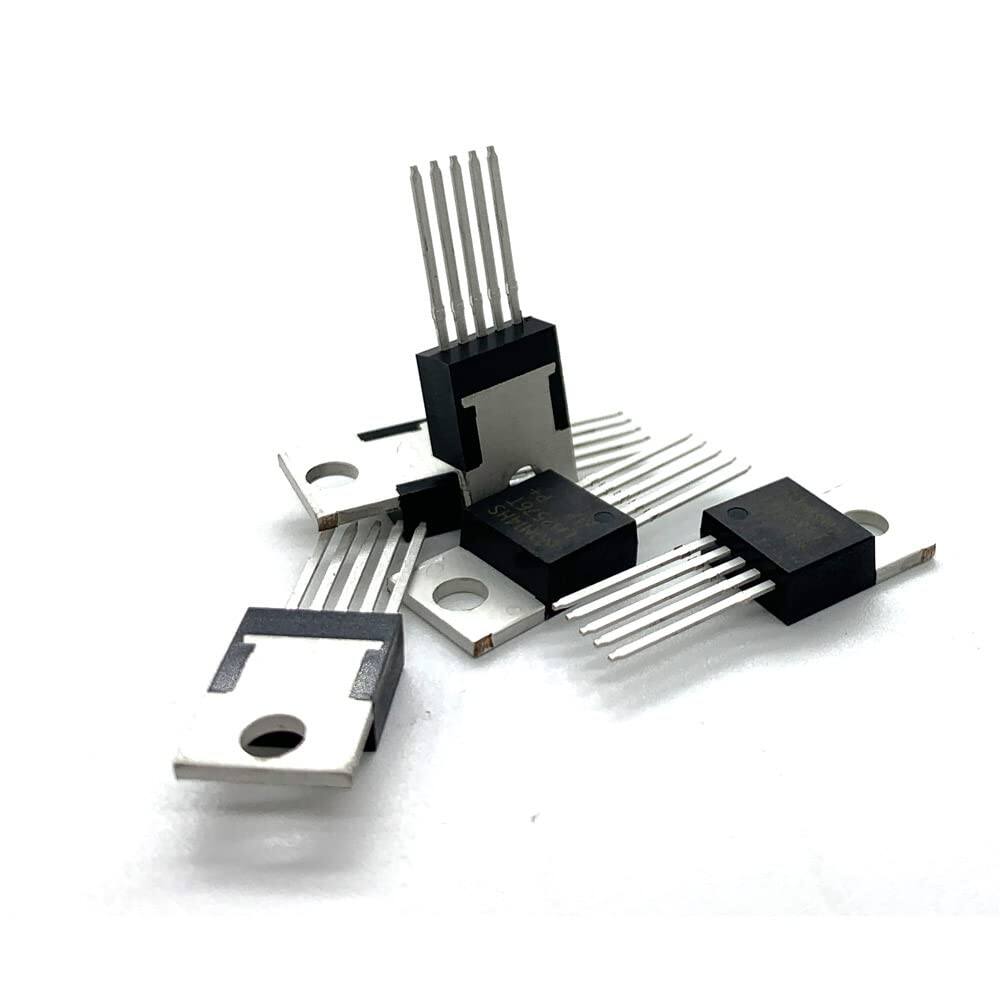 Picture of A CLASS FIXED 12V LM2576 IC 12V LM2576 Fixed 12V 3A Voltage Regulator Buck Regulator IC LM2576 Step Down Voltage Regulator IC 5 Pin Leads TO-220-5 Package