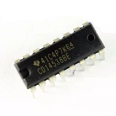 Picture of A CLASS CD14538BE CD14538B CD14538 CMOS Dual Precision Monostable Multivibrator Breadboard-Friendly IC DIP-16 CD14538BE CD14538 IC CMOS Dual Precision Monostable