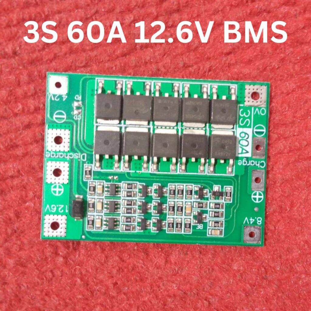 Picture of 60A 3S BMS Circuit 12V 60A BMS Circuit 12V BMS 60A 11.1V 12.6V 18650 Lithium Battery Charger Board Adapters 3S 60A BMS Circuit 12V BMS Battery Management System