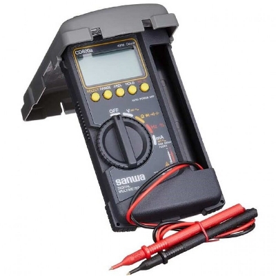 Picture of SANWA CD800A Digital Multimeter 4000 Count High Contrast With Tough Body Cover High Simulation Digital Multimeter CD800A SANWA Multimeter Tester Tools CD800A Multimeter