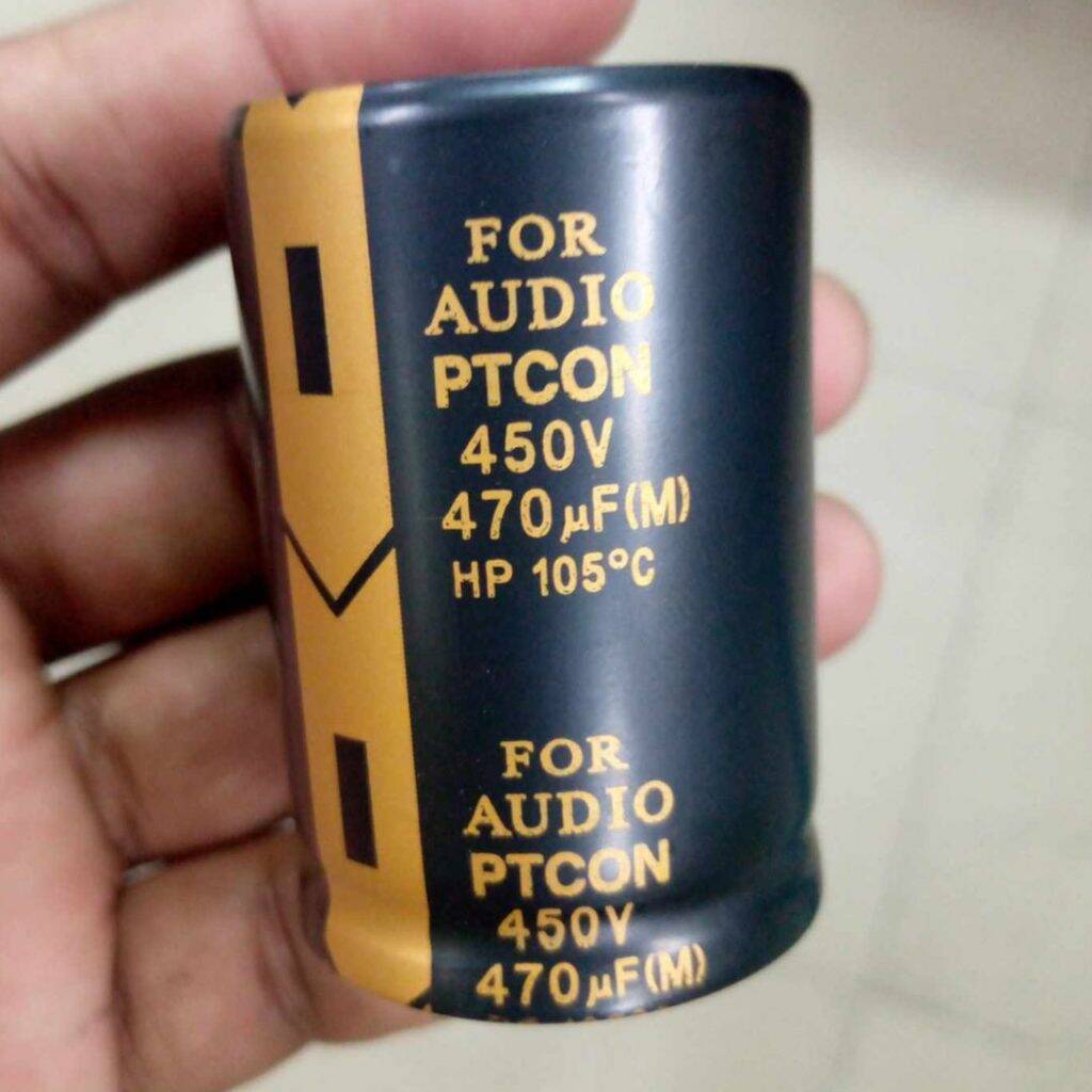 Picture of Better Quality 470uF 450V Capacitor For Welding Machine RADIAL Electrolytic Capacitor 470uF Capacitor 450V 470uF Radial Pin Type Polarized Aluminum 470uF Electrolytic Capacitors 2 Pin Leads